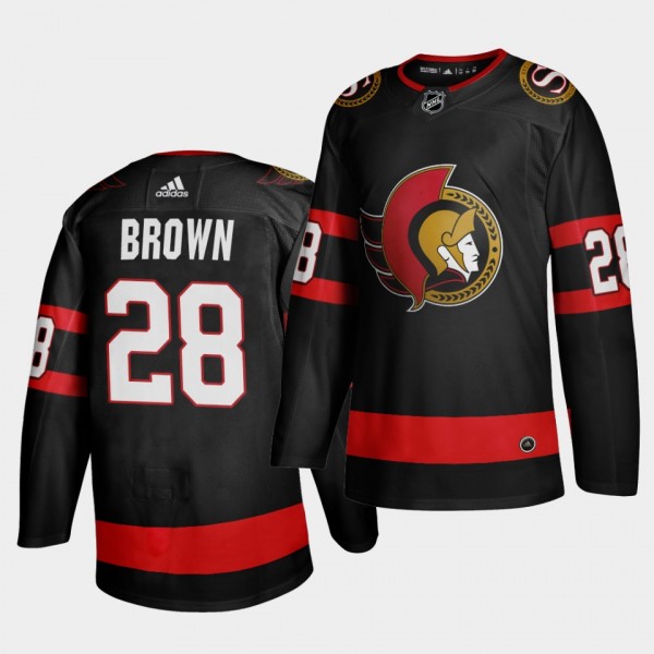 Connor Brown Ottawa Senators Home 2020-21 Black Vi...