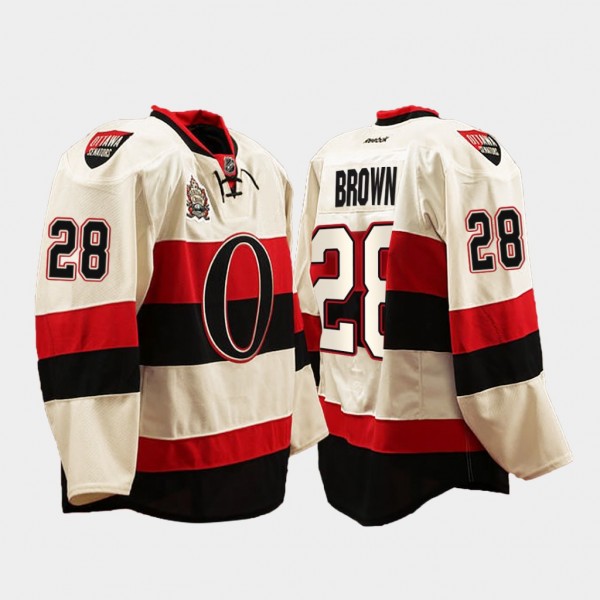 Connor Brown Ottawa Senators Heritage Classic White Jersey