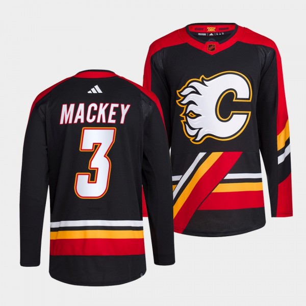 Connor Mackey Calgary Flames 2022 Reverse Retro 2....