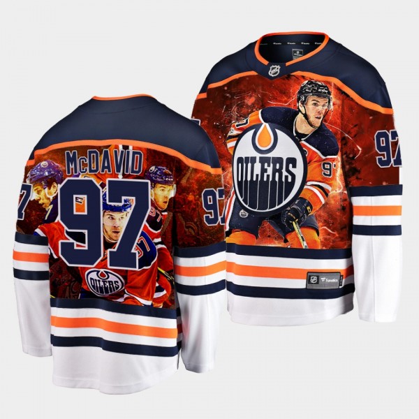 Connor McDavid Oilers #97 Stars of Game Jersey Whi...