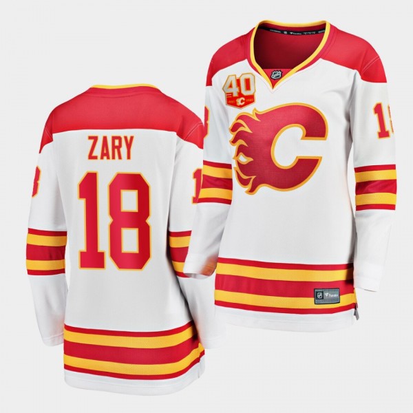 Connor Zary Flames #18 2020 NHL Draft Away 40th An...