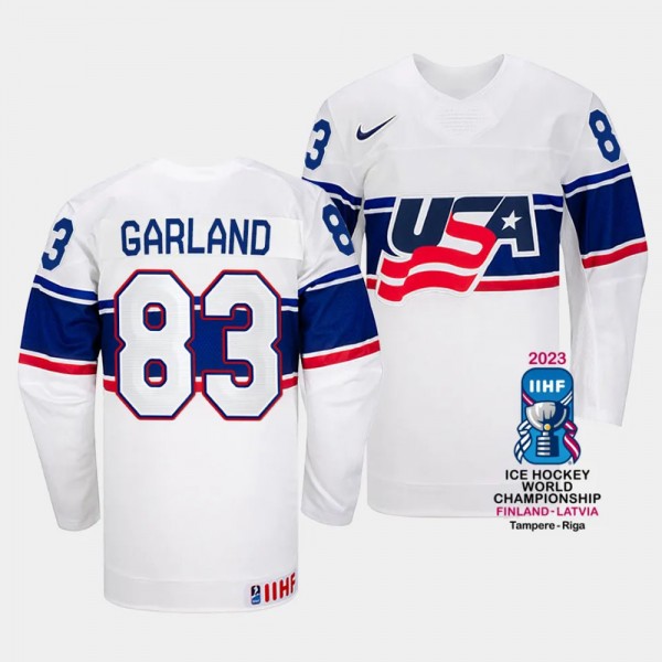 USA 2023 IIHF World Championship Conor Garland #83...