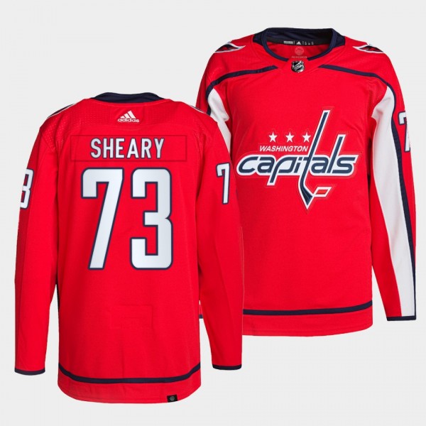 Conor Sheary #73 Capitals Home Red Jersey 2021-22 ...