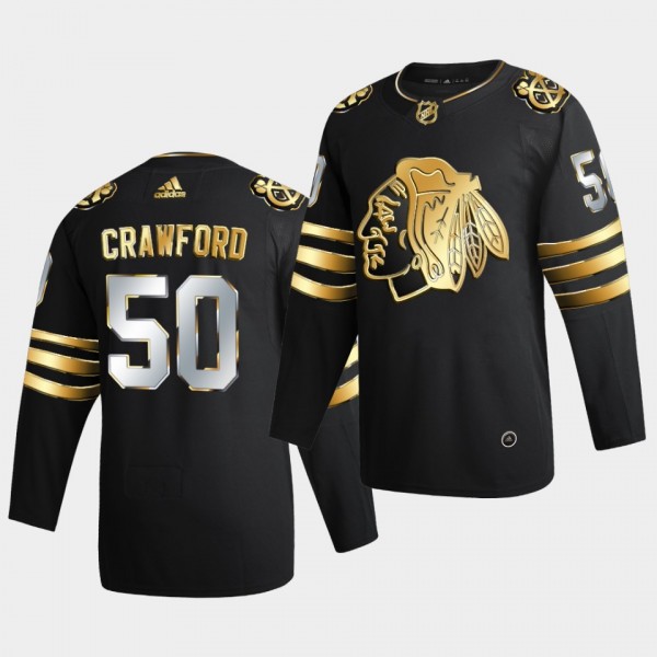 Corey Crawford Golden Limited Blackhawks 2X Cup wi...