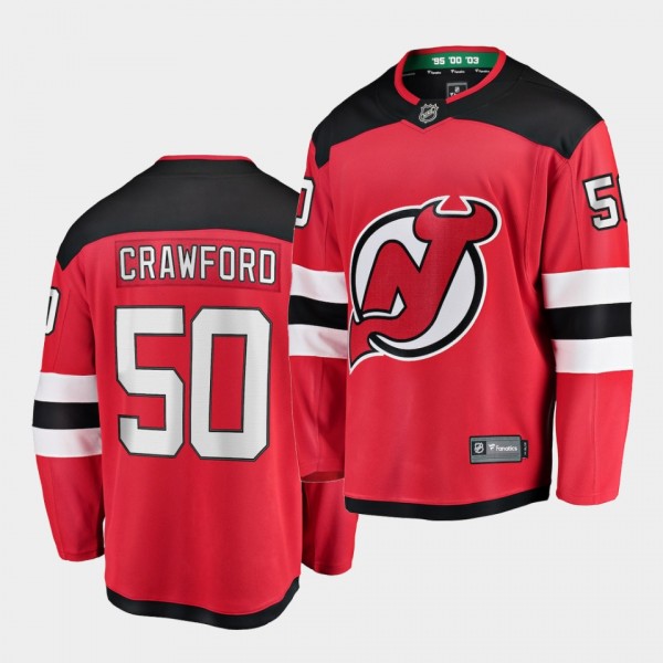 Corey Crawford New Jersey Devils 2020-21 Home Men ...