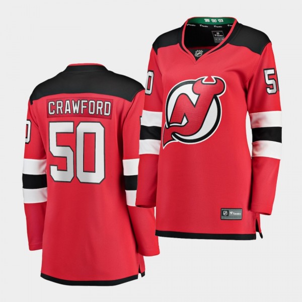 Corey Crawford New Jersey Devils 2020-21 Home Wome...