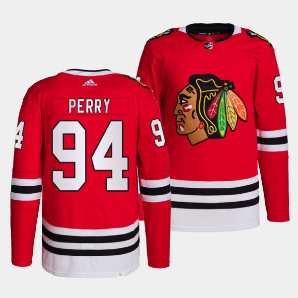 Corey Perry Chicago Blackhawks Home Red #94 Primegreen Authentic Pro Jersey Men's