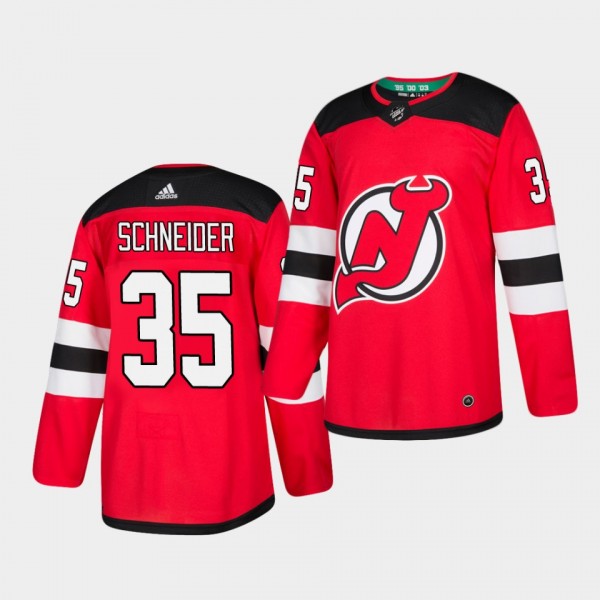 Cory Schneider #35 Devils Authentic Home Men's Jersey