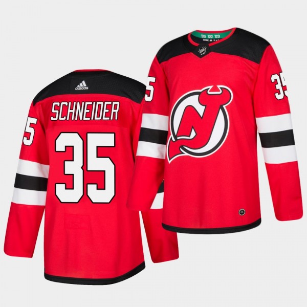 Cory Schneider #35 Devils 2018 Home Men's Jersey