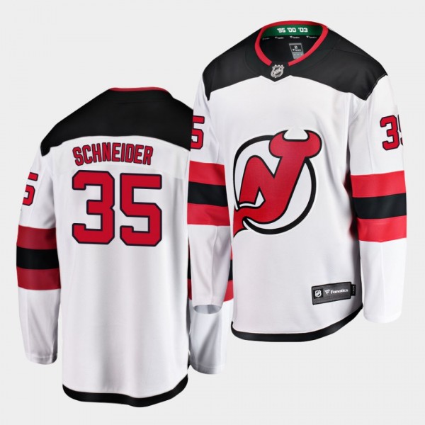 Cory Schneider #35 Devils Breakaway Away Men's Jersey