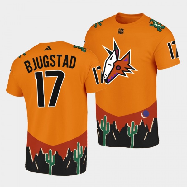 Nick Bjugstad Reverse Retro 2.0 Arizona Coyotes Orange T-Shirt Special Edition