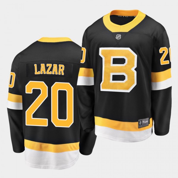 Curtis Lazar Boston Bruins 2021 Alternate Black Me...