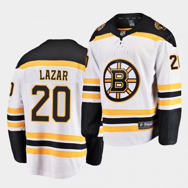 Curtis Lazar Boston Bruins Away White 2021 Trade M...