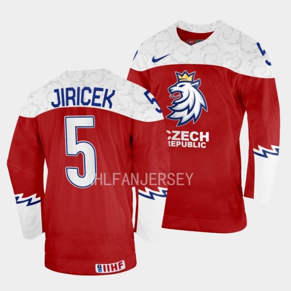 Czech Republic #5 David Jiricek 2023 IIHF World Ju...