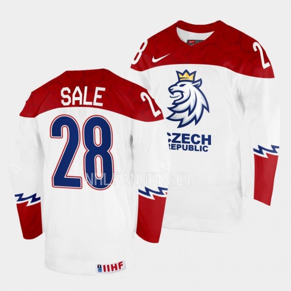 Czech Republic #28 Eduard Sale 2023 IIHF World Jun...
