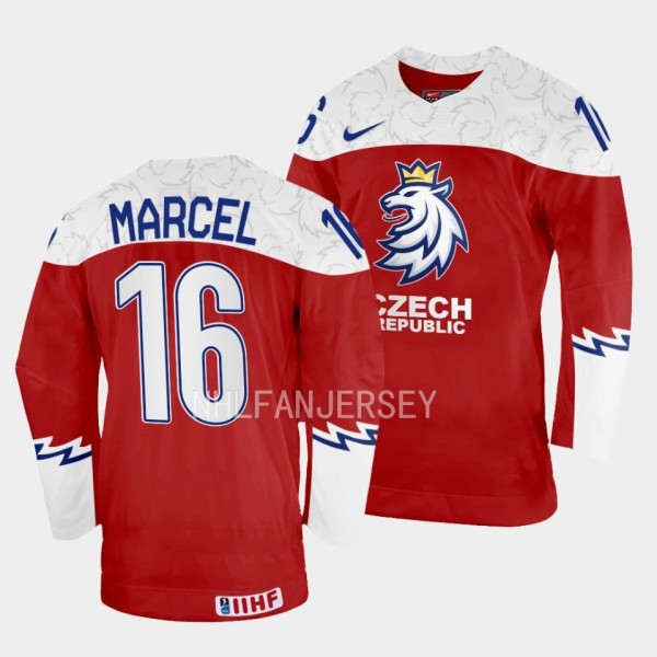 Czech Republic #16 Marcel Marcel 2023 IIHF World J...