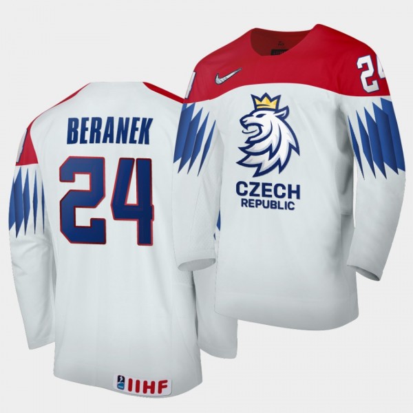 Martin Beranek Czech Republic 2021 IIHF World Junior Championship Jersey Home White