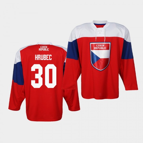 Simon Hrubec Czech Republic 2019 IIHF World Championship Red Jersey