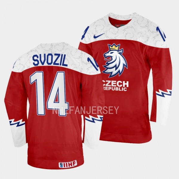 Czech Republic #14 Stanislav Svozil 2023 IIHF Worl...