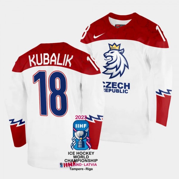 Czechia #18 Dominik Kubalik 2023 IIHF World Champi...