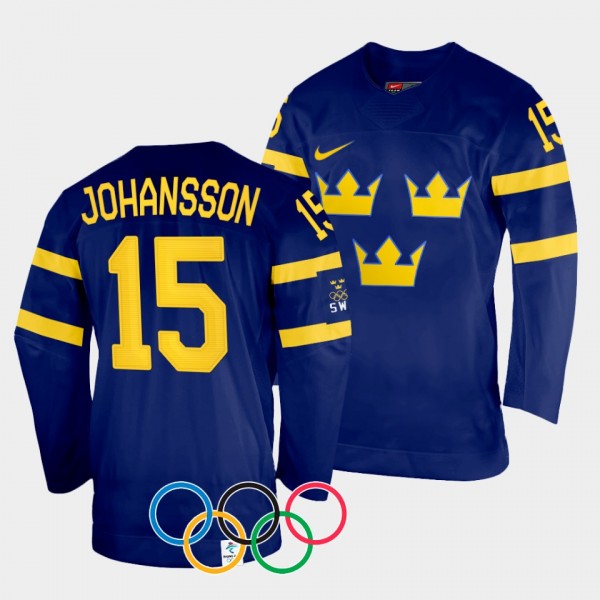 Sweden Women's Hockey #15 Lisa Johansson 2022 Wint...