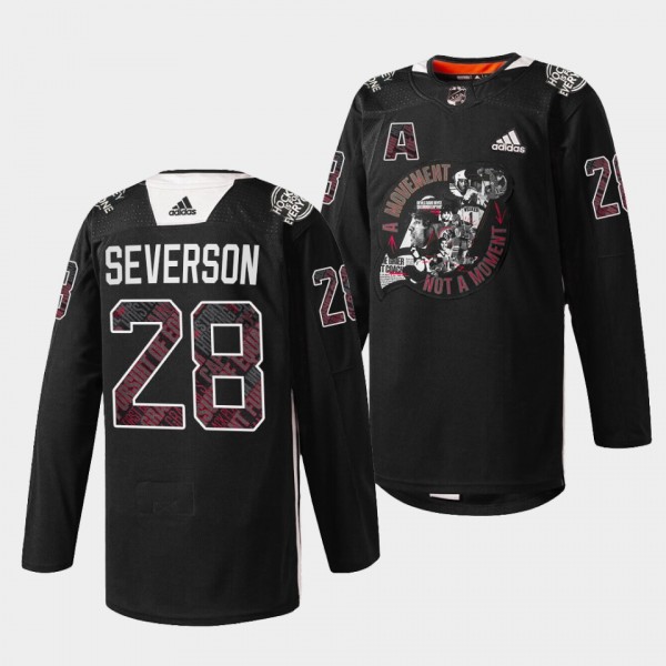 Damon Severson Devils #28 Black History Month 2022 Jersey Black Warm-up