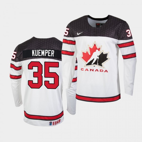 Canada Team Darcy Kuemper 2021 IIHF World Champion...