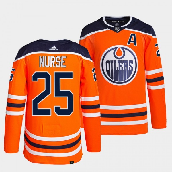 Edmonton Oilers Authentic Pro Darnell Nurse #25 Orange Jersey Home