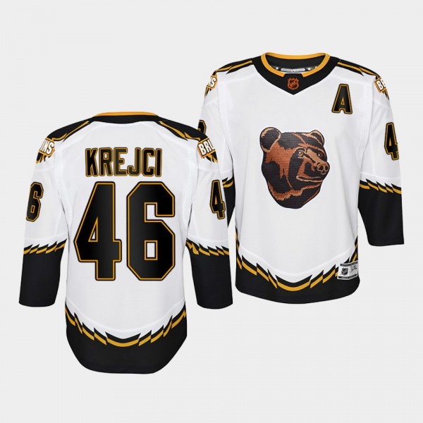 Youth David Krejci Bruins White Special Edition 2.0 Jersey