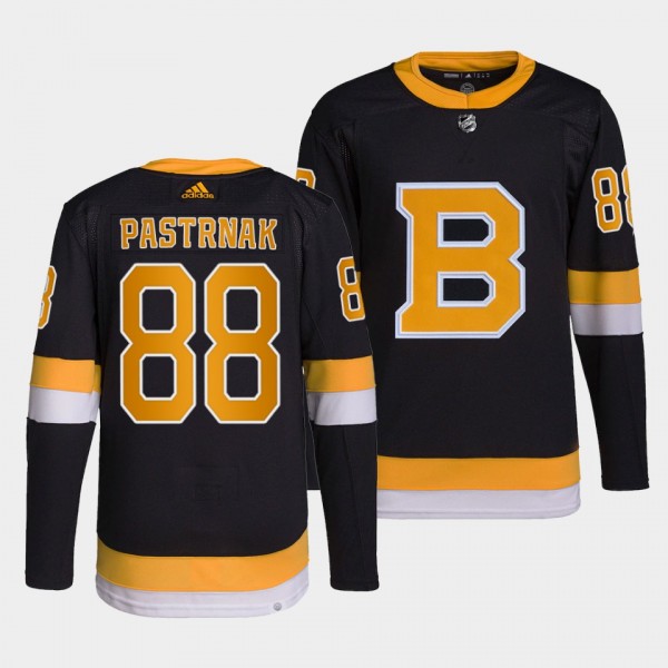 David Pastrnak #88 Bruins Home Black Jersey 2021-2...