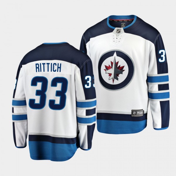David Rittich Winnipeg Jets Away White Breakaway P...