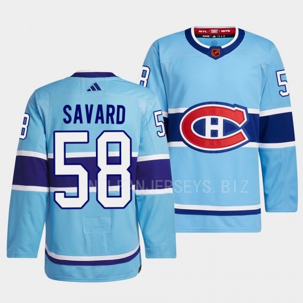 David Savard Montreal Canadiens 2022 Reverse Retro...