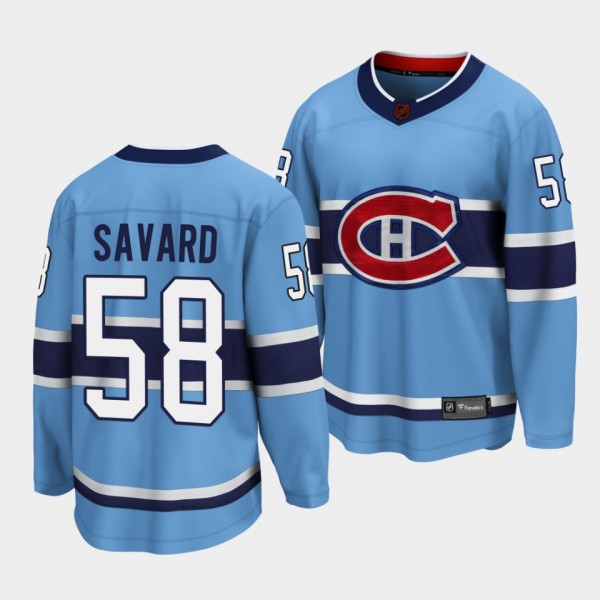 David Savard Montreal Canadiens Special Edition 2.0 2022 Blue Jersey #58 Breakaway Player
