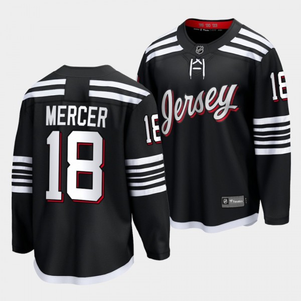 Dawson Mercer New Jersey Devils 2022 Alternate Bla...