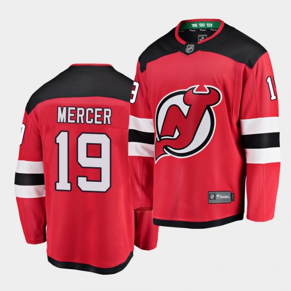 Dawson Mercer New Jersey Devils 2020 NHL Draft Red...