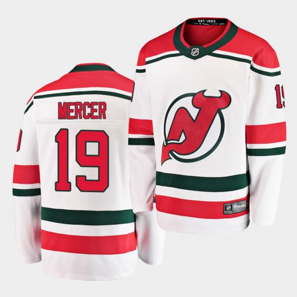 Dawson Mercer New Jersey Devils 2020 NHL Draft White Alternate Men Jersey