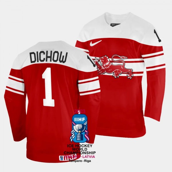 Denmark #1 Frederik Dichow 2023 IIHF World Champio...