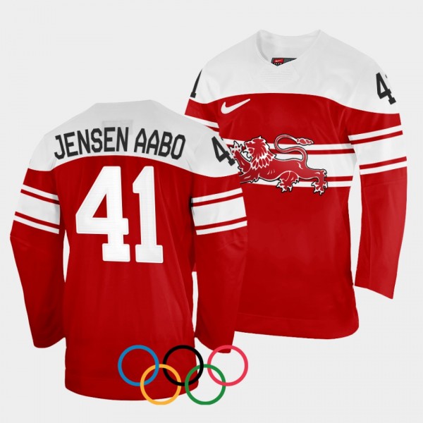 Denmark Hockey #41 Jesper Jensen Aabo 2022 Winter ...