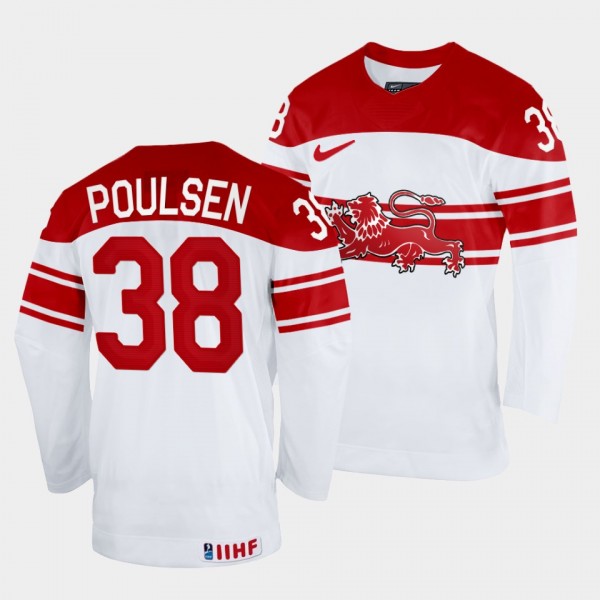 Denmark Hockey #38 Morten Poulsen 2022 IIHF World ...