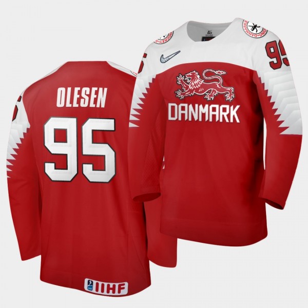 Nick Olesen Denmark Team 2021 IIHF World Champions...