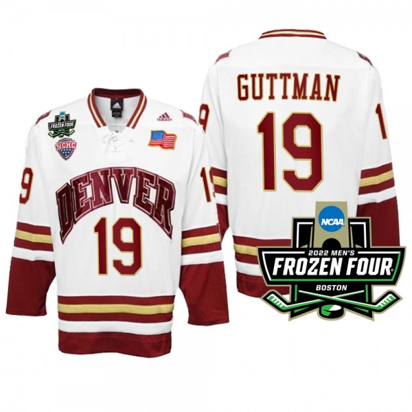 Cole Guttman 2022 Frozen Four Denver Pioneers Jers...