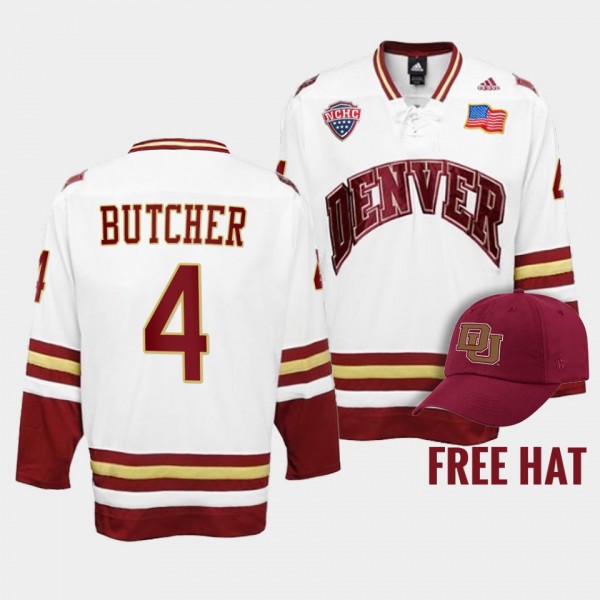 Will Butcher Denver Pioneers 4 College Hockey Whit...