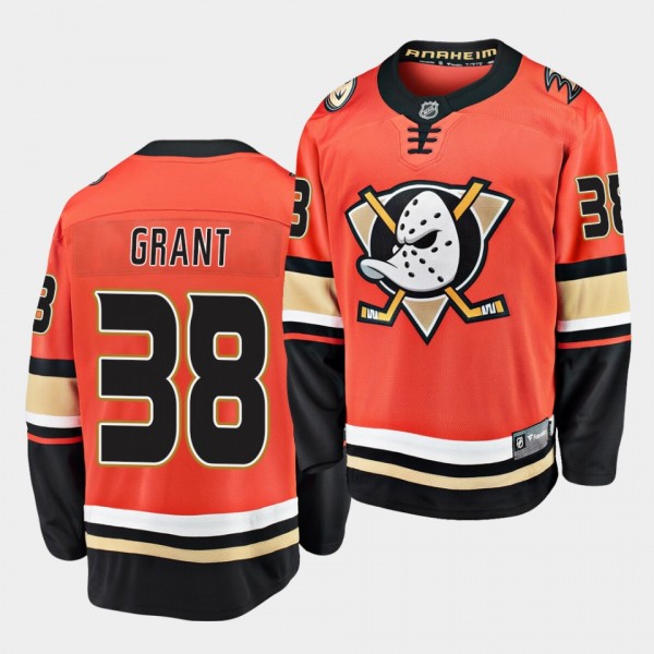 Derek Grant Anaheim Ducks 2020-21 Alternate Premie...