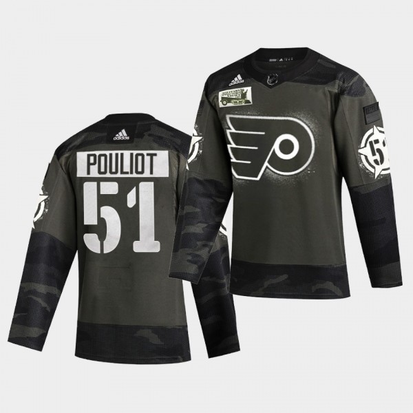 Derrick Pouliot Philadelphia Flyers 2021 Military ...