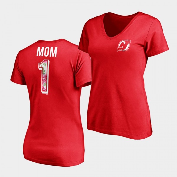 New Jersey Devils 2021 Mothers Day Women T-Shirt N...
