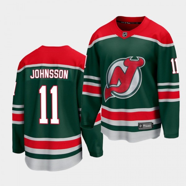 Andreas Johnsson New Jersey Devils Special Edition Green Men's Jersey
