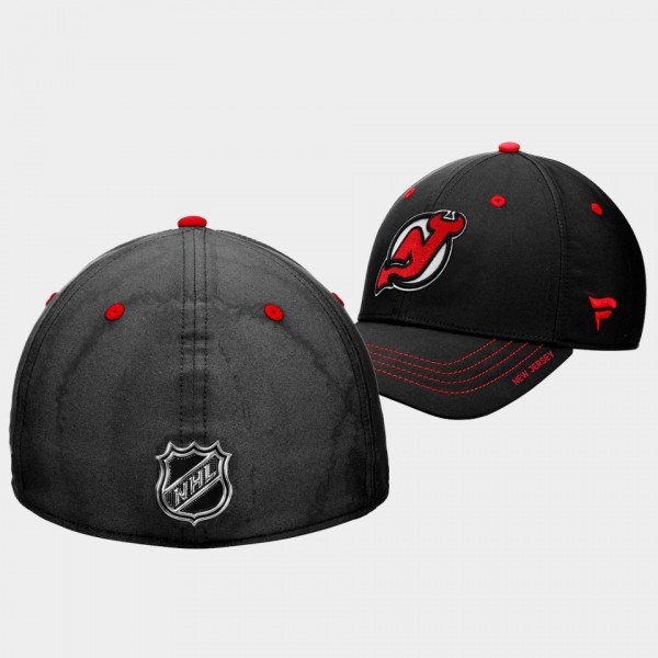 New Jersey Devils Authentic Pro Men Black Rink Flex Hat