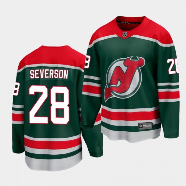 Damon Severson New Jersey Devils Special Edition Green Jersey
