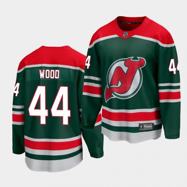 Miles Wood New Jersey Devils Special Edition Green...