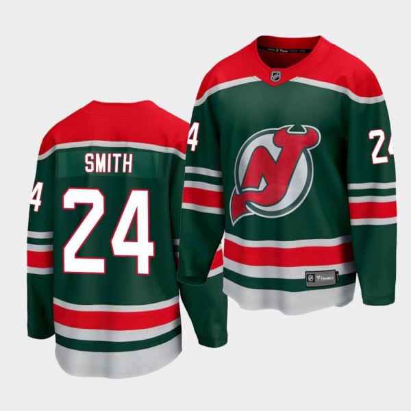 Ty Smith New Jersey Devils Special Edition Green J...